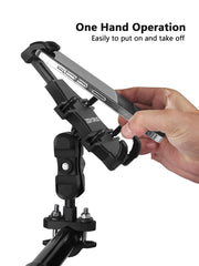 ZIDIYORUO ATV holder uses a U-bolt base for stable mounting.