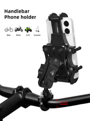ZIDIYORUO handlebar mount set to 360-degree rotation for flexible viewing.
