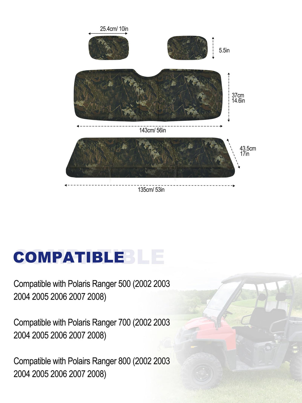 ZIDIYORUO installation strap system shows easy fit on Ranger seats