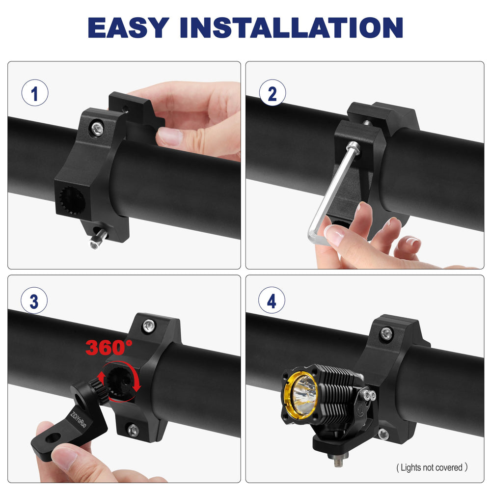 ZIDIYORUO mount prevents slippage on rough terrain during night adventures