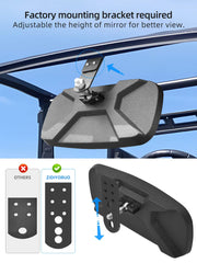 Mounts to factory drop-down tab on Polaris Ranger with seamless fit