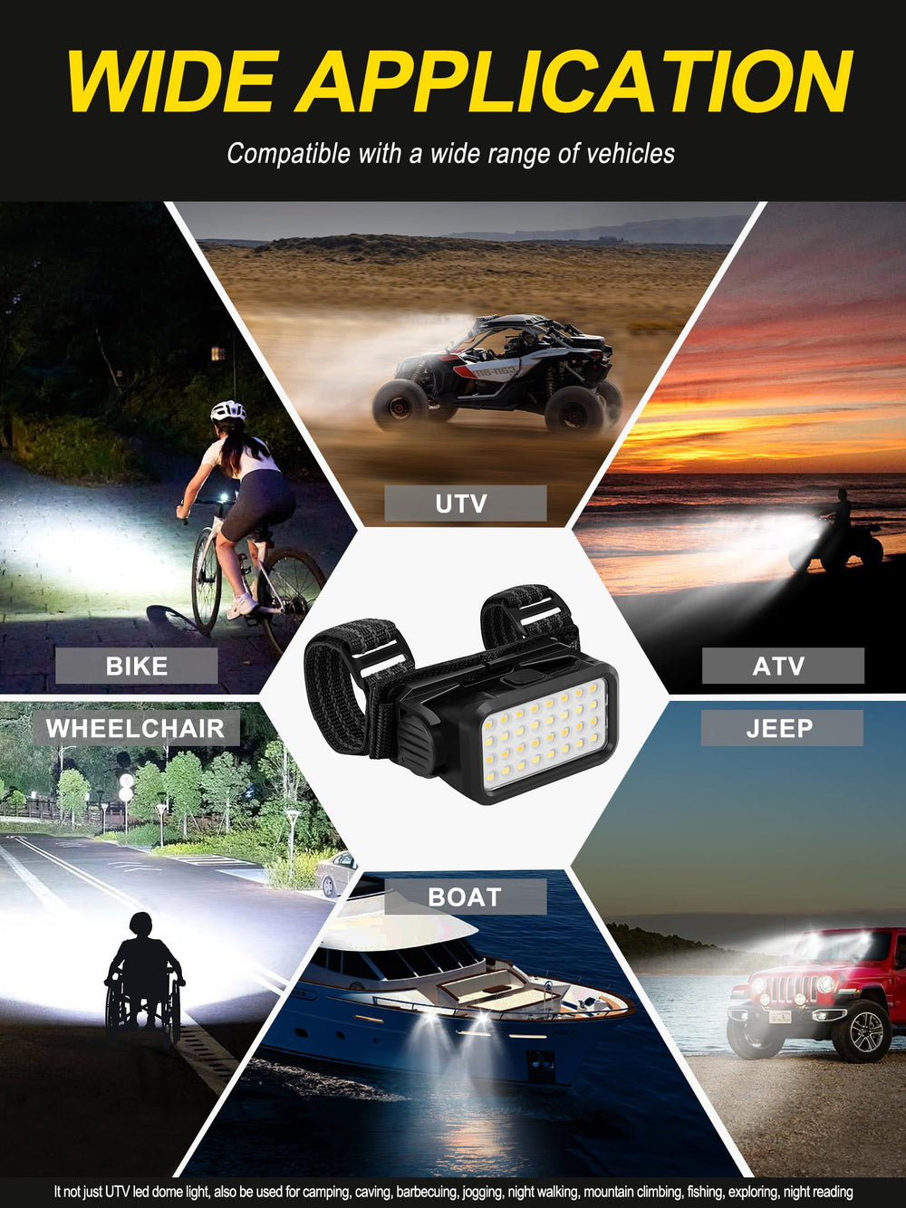 ZIDIYORUO UTV dome light five-modes offer versatile ambient options.