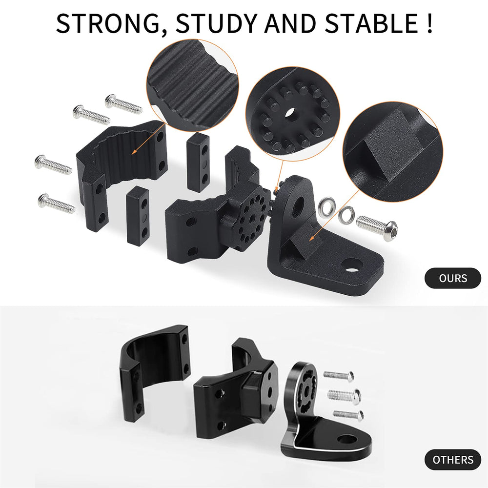 ZIDIYORUO heavy-duty mount supports large LED whips for clear trail visibility.