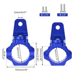 ZIDIYORUO blue anodized mount stands up to mud, rain, and sun.
