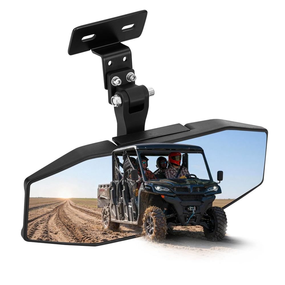 ZIDIYORUO UTV rearview mirror with dual universal fitment for UFORCE 1000, improved rear visibility.