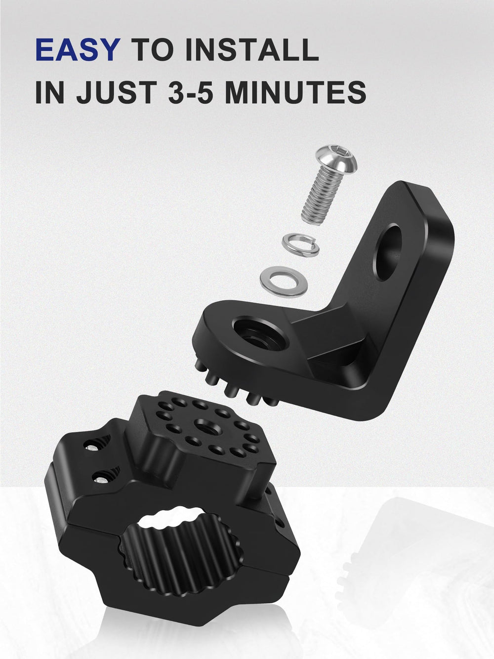 ZIDIYORUO CNC aluminum mount highlights rugged, easy-install design.