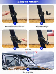 ZIDIYORUO defender commander compatible mount on Can Am