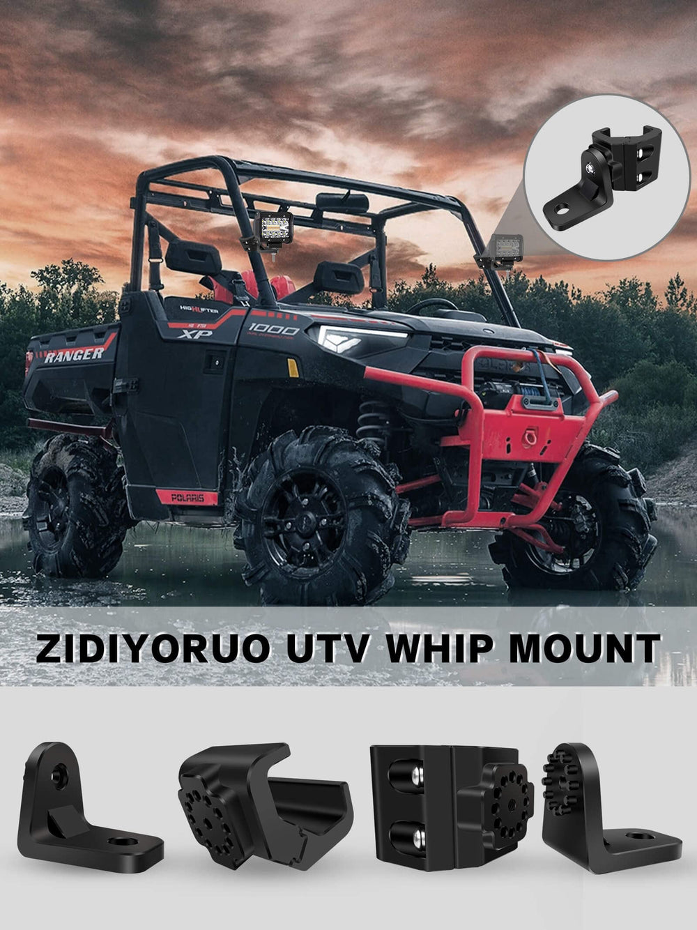 ZIDIYORUO pro fit cage compatible mount for Maverick Trail and Sport