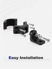 Anodized scratch-resistant finish shields branches and debris during off-road use
