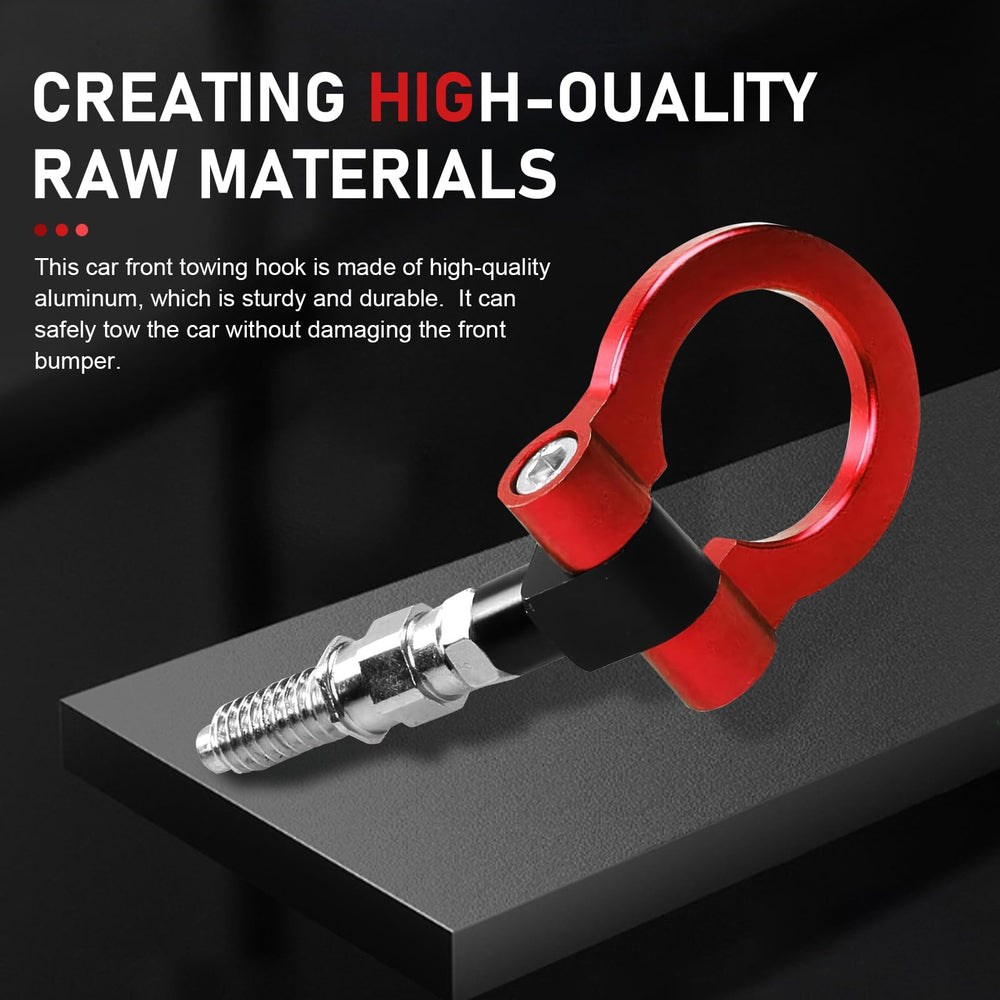 Zigeiya front bumper tow hook screw-on design enables fast installation without tools.