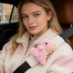 Zigihos washable plush seatbelt pad for car and travel.