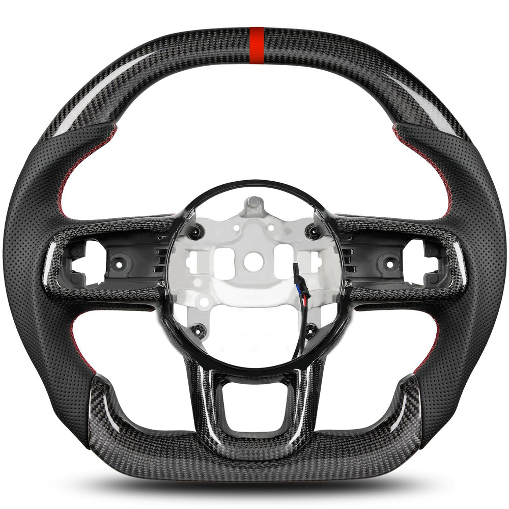ZIMABLUE carbon fiber steering wheel for Jeep Wrangler JL/JT with enhanced control and sport feel