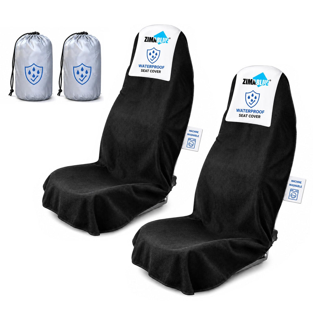 ZIMABLUE waterproof towel seat cover top microfiber shields sweat during workouts.