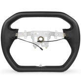 ZIMABLUE yoke design steering wheel improves dashboard visibility and comfort