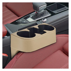 ZIMISI car cup holder with two cups and side pocket for tidy driving