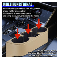 ZIMISI mobile phone holder integrated into beige organizer