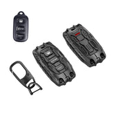 Zincflag key fob cover for Toyota 4Runner, front view with premium finish.