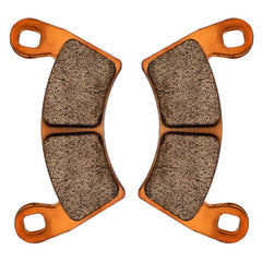 Zinger brake pads for Polaris Ranger EV front, consistent performance in electric utility tasks.