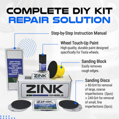Zink Wheels 80-grit discs prep smooth surfaces before painting.
