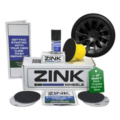 Zink Wheels Model Y Induction 20-inch curb rash kit for quick DIY rim repairs.