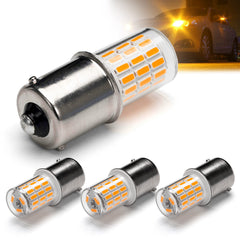 Ziomitus amber-yellow LED bulb with 1156 Ba15s base for versatile vehicle lighting