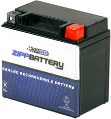 ZIPPBATTERY YTZ7S 12V AGM front view, compact size for easy ATV starts.