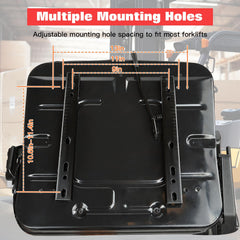 ZIXNEXKOO anti-slip seat surface helps secure operators on rough rides