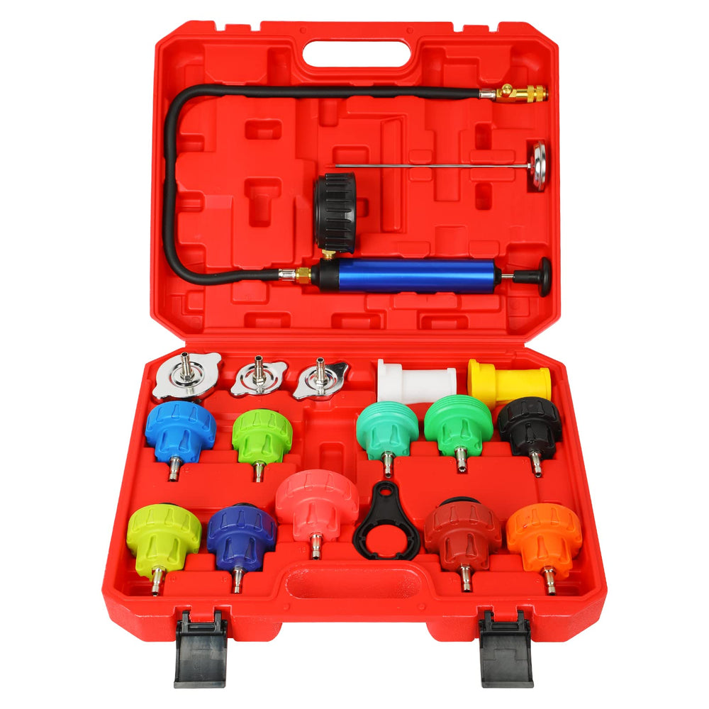 ZJERYL GULL 18pcs cooling system tester kit in box for easy storage and quick testing