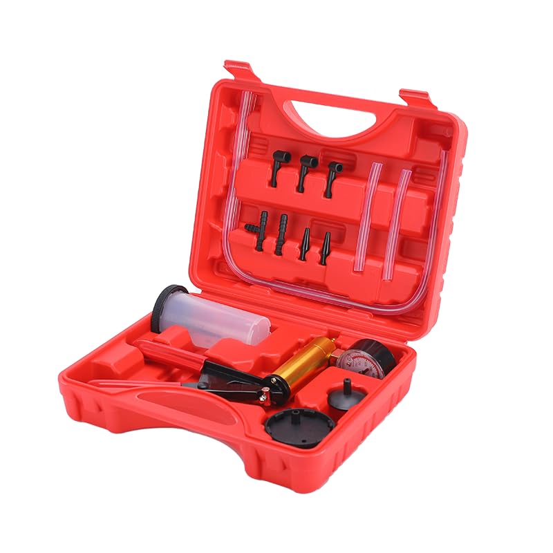 ZJERYL GULL 2-in-1 brake bleeder kit hand pump for precise bleeding.
