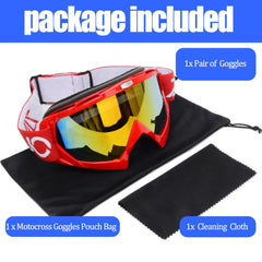ZJNUO ATV Goggles provide ventilation to reduce wind buildup and fog