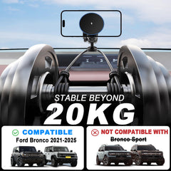 ZKJAYOE Bronco mount compatible with slim cases and most phones.