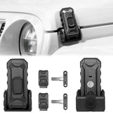 ZKJAYOE locking hood latch installed for Jeep with key access and OEM fit.
