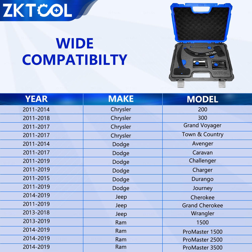ZKTOOL 10200A wedge tool to loosen timing chain tension during camshaft work.