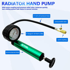 ZKTOOL 3-inch dial gauge provides clear pressure readings.