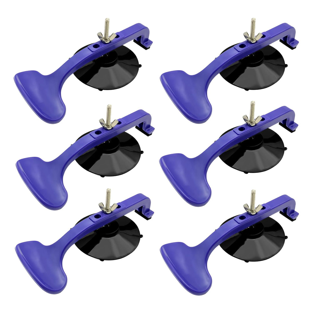 ZKTOOL 6PC suction cup clamps kit securing convertible top glass with stable grip.