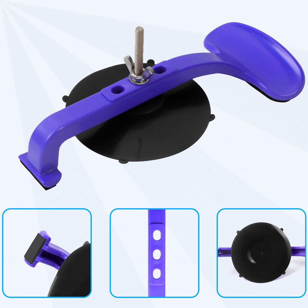 ZKTOOL convertible top suction cup in use demonstrates strong adhesion on glass.