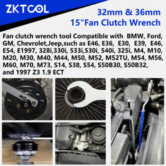 ZKTOOL heavy-duty wrench with rubber grip reduces effort