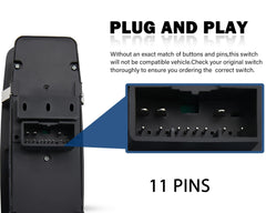 ZLC-ZAMXY window switch back with 11-pin connector for easy compatibility