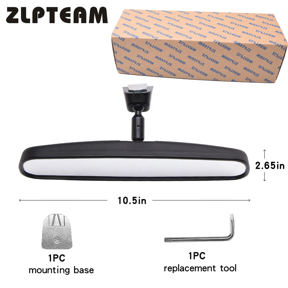 ZLPTEAM universal-fit rear view mirror kit improves nighttime visibility and comfort.