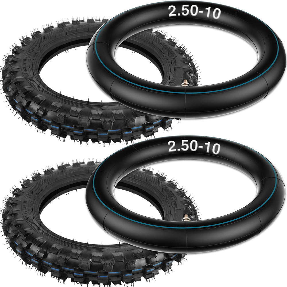 ZMCYNG 2.5-10 off-road tire and inner tube set ready for rugged trails with reliable grip.