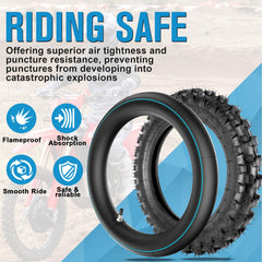 ZMCYNG tire mounted on rim demonstrates quick installation for trail-ready setup.