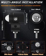 Zmoon adjustable mounting bracket lets you aim the beam precisely where you need