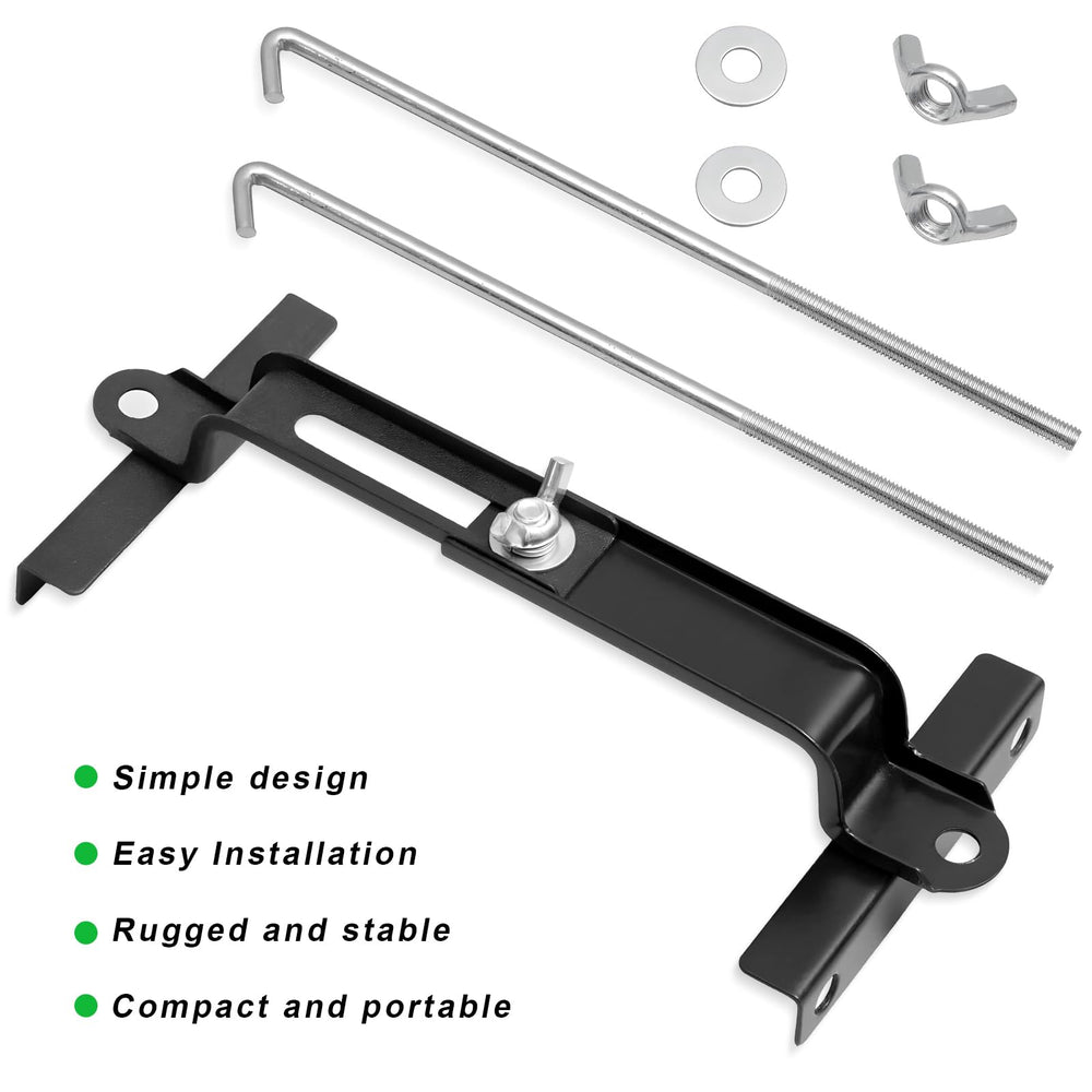 ZNDAW adjustable-bracket clamp accommodates multiple battery sizes
