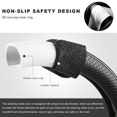 ZNDAW full-protection steering wheel cover prevents scratches and fading.