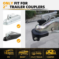 Tool-free installation for quick securing of your trailer tongue.