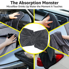 ZODISTORE durable, machine-washable towels reusable for car care and home cleaning