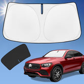 ZOIBV sun shade front windshield cover blocks UV rays and cools the cabin