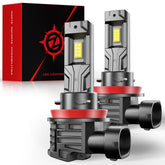 ZONBEAM H11 LED bulbs with 6000K cool white for clearer night driving.
