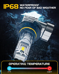 ZonCar box of four bulbs for full headlight upgrade