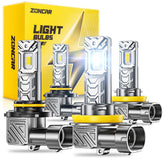 ZonCar box of 4 9005 H11 fog light bulbs for easy upgrade.